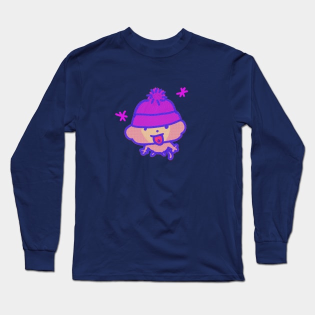 Winter Hat Monkey! Long Sleeve T-Shirt by Kenners